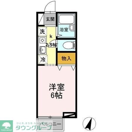 ドルフ北烏山 Bの物件間取画像